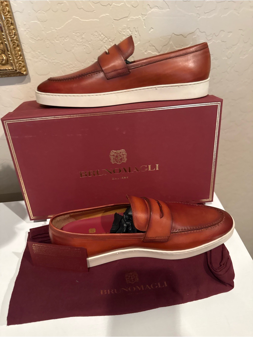 Bruno Magli Prato Penny Loafer Men’s Shoes New Size 10.5 Nwt
